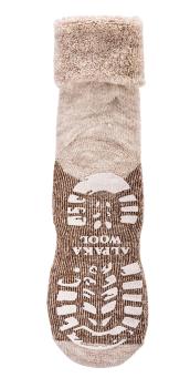 Preview: 2 Paar TippTexx 24 Alpaka-Homesocks super-flauschig mit ABS